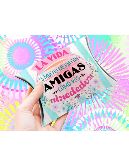 CAJA ALMOHADA DIA DEL AMIGO PACK 3